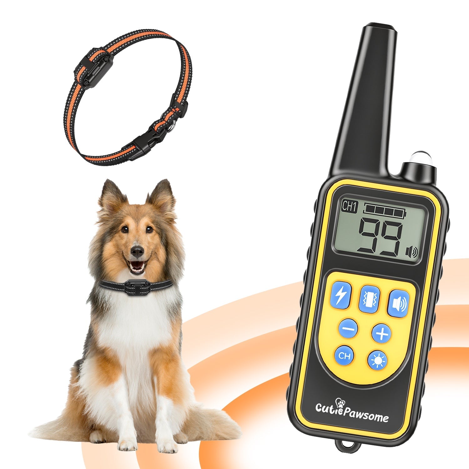 Rechargeable Dog Training Collar with Remote – 875 Yard Range - Majestic Pet Kingdom