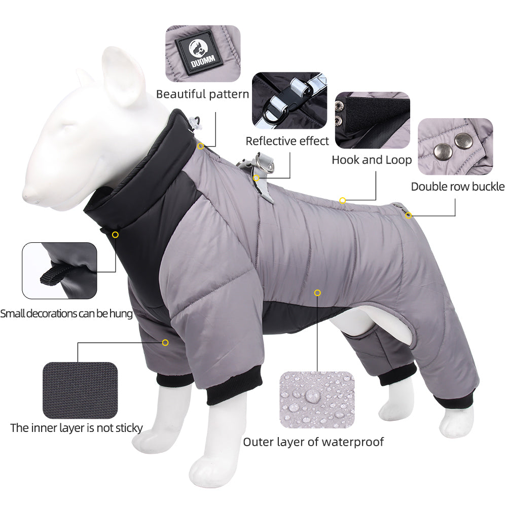 Small Medium-sized Winter Thicken Dog Clothes - Majestic Pet Kingdom