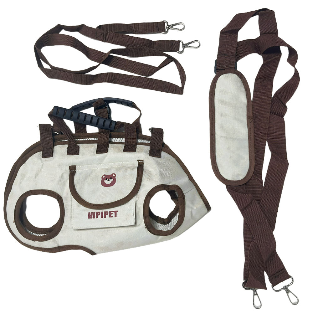 Set Of 3 Outdoor Traction Backpacks For Dogs, Featuring A Portable And Breathable Design, Including A Leash And Harness For Both Cats And Dogs, Suitable For Carrying Or As A Crossbody Bag, Ideal For P - Majestic Pet Kingdom