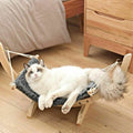 Solid Wood Hanging Hammock Bed for Cats & Dogs