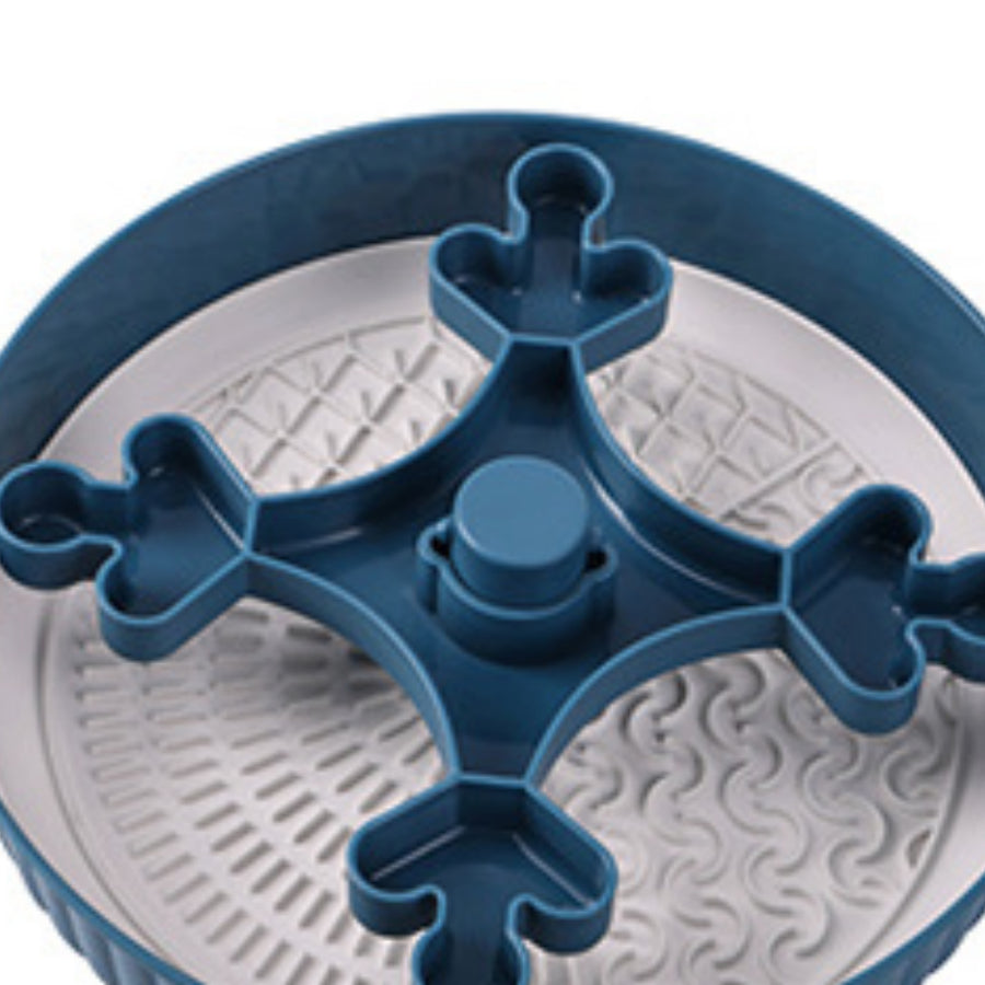 Pet Food Basin Rotating Game Board Anti-choke Silica Gel Pad Feeding