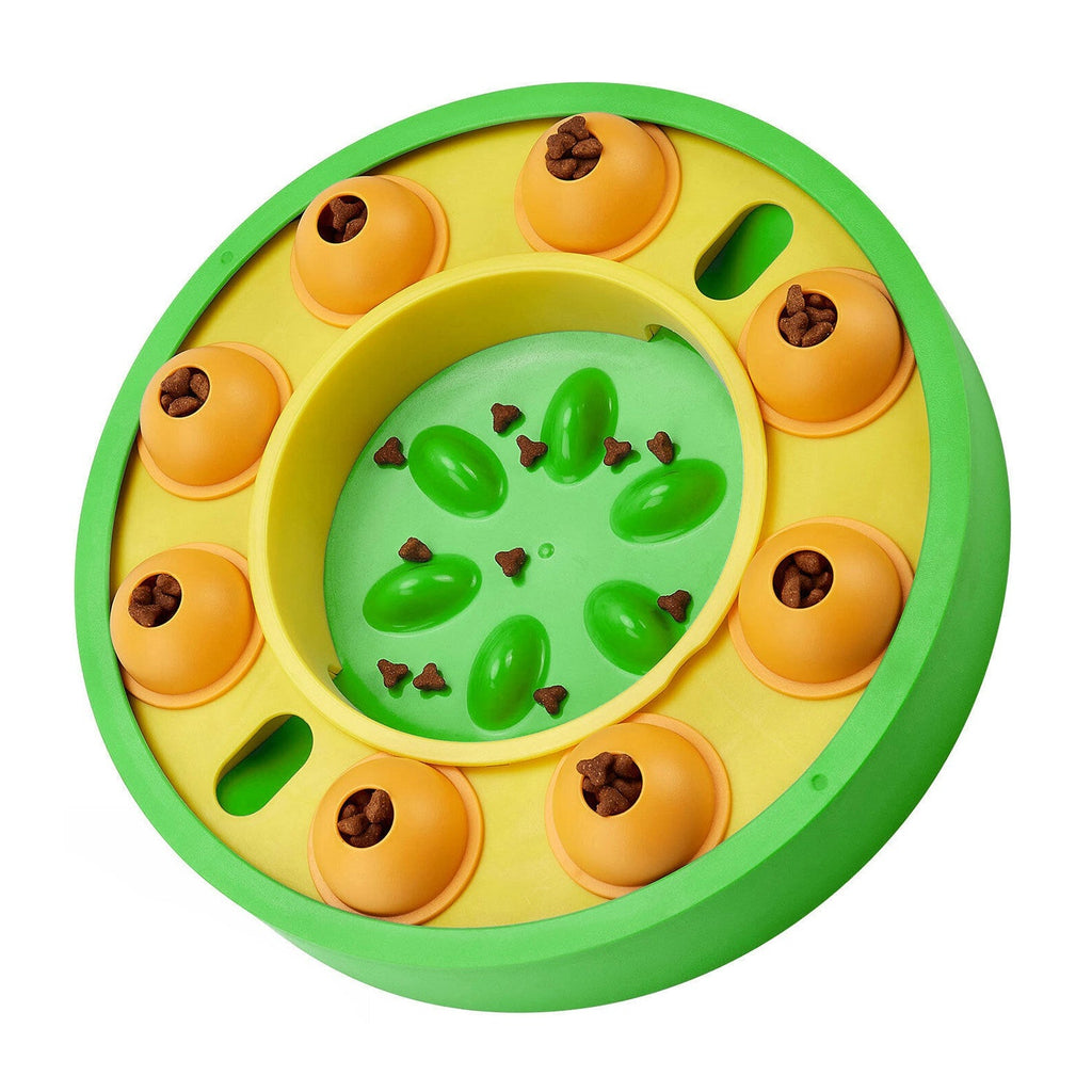 Dog Puzzle Food Feeder Slow Feeding Bowl Interactive Toy Dog Treat Dispensing Toy for IQ Training Mental Enrichment For Small Medium Large Dog Cat - Majestic Pet Kingdom