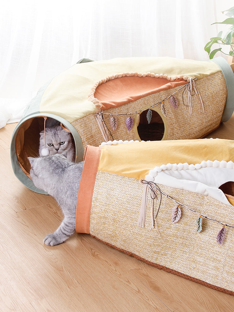 Cat Net Red Cat Litter Roll Totoro Toys Drilling Hole Cat Supplies - Majestic Pet Kingdom