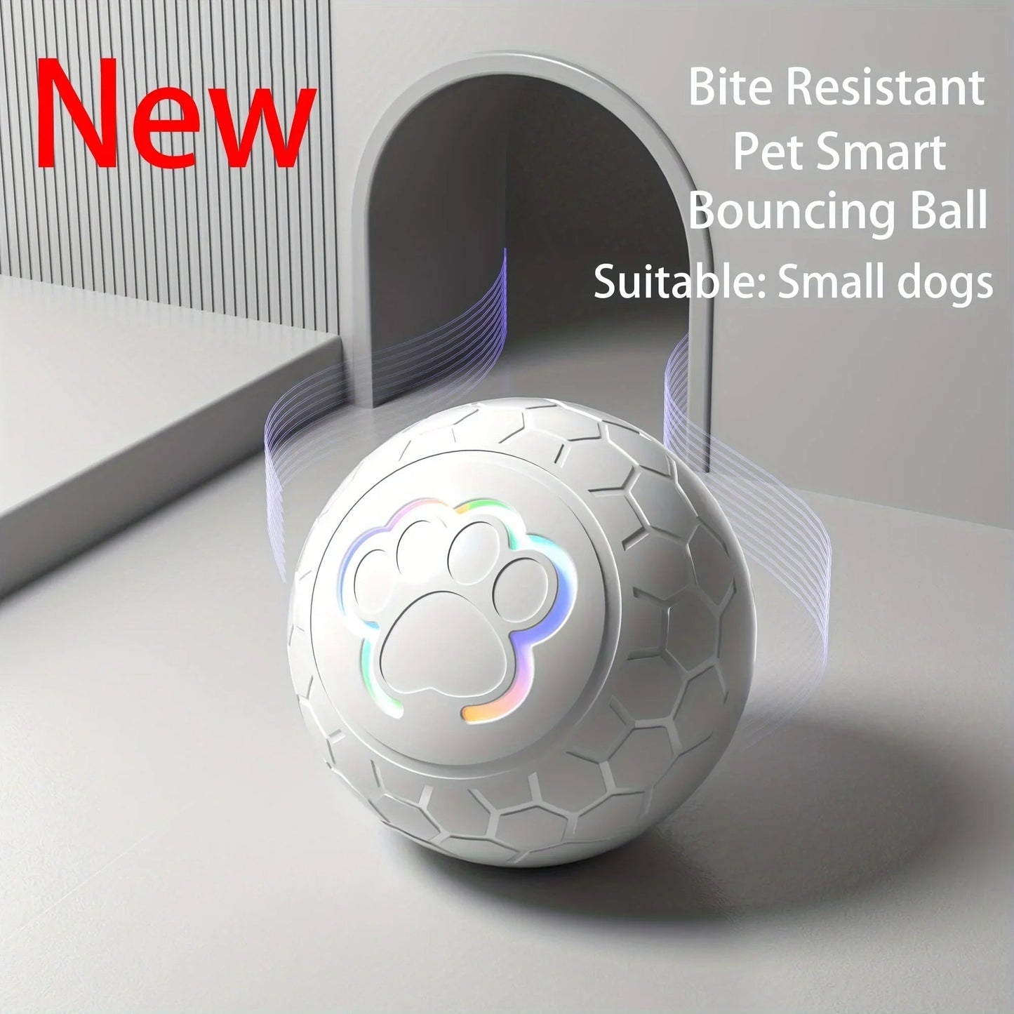 Interactive Bouncing Pet Toy Ball - Automatic Smart Play