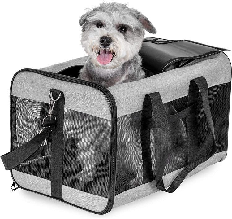 Dog Cat Carriers Bags Car Portable Transport Pet Bag Cage Portable Pet Foldable Outgoing Travel Breathable Pets Handbag - Majestic Pet Kingdom