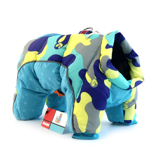 Pet Dog Winter Clothes Thick Warm Down Jacket Teddy Cotton Coat - Majestic Pet Kingdom