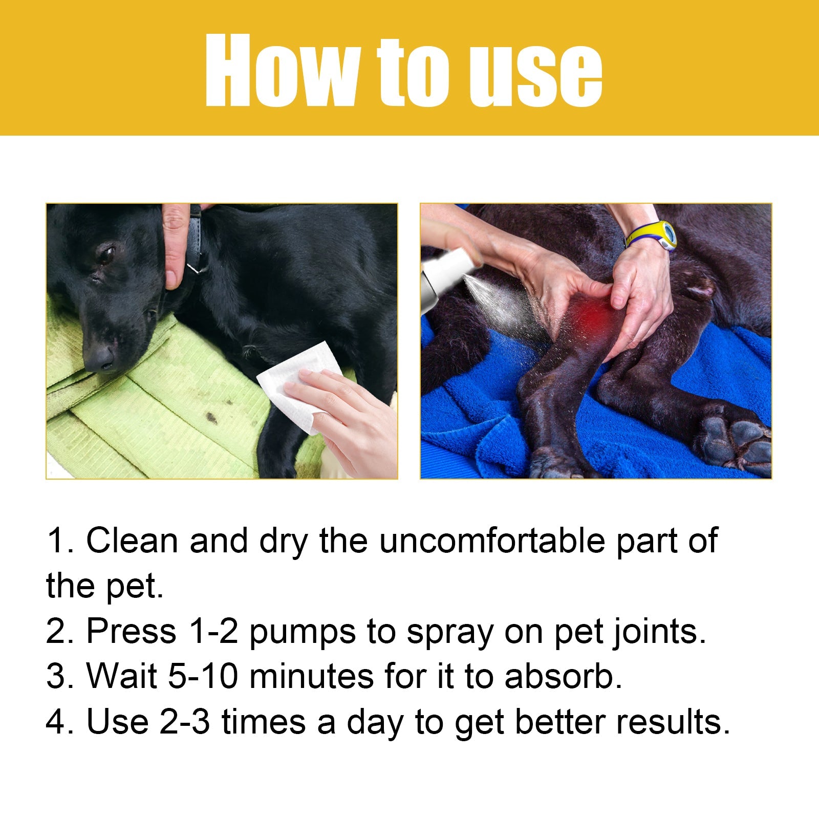 Joint Relief Spray for Dogs & Cats: Soreness & Muscle Care