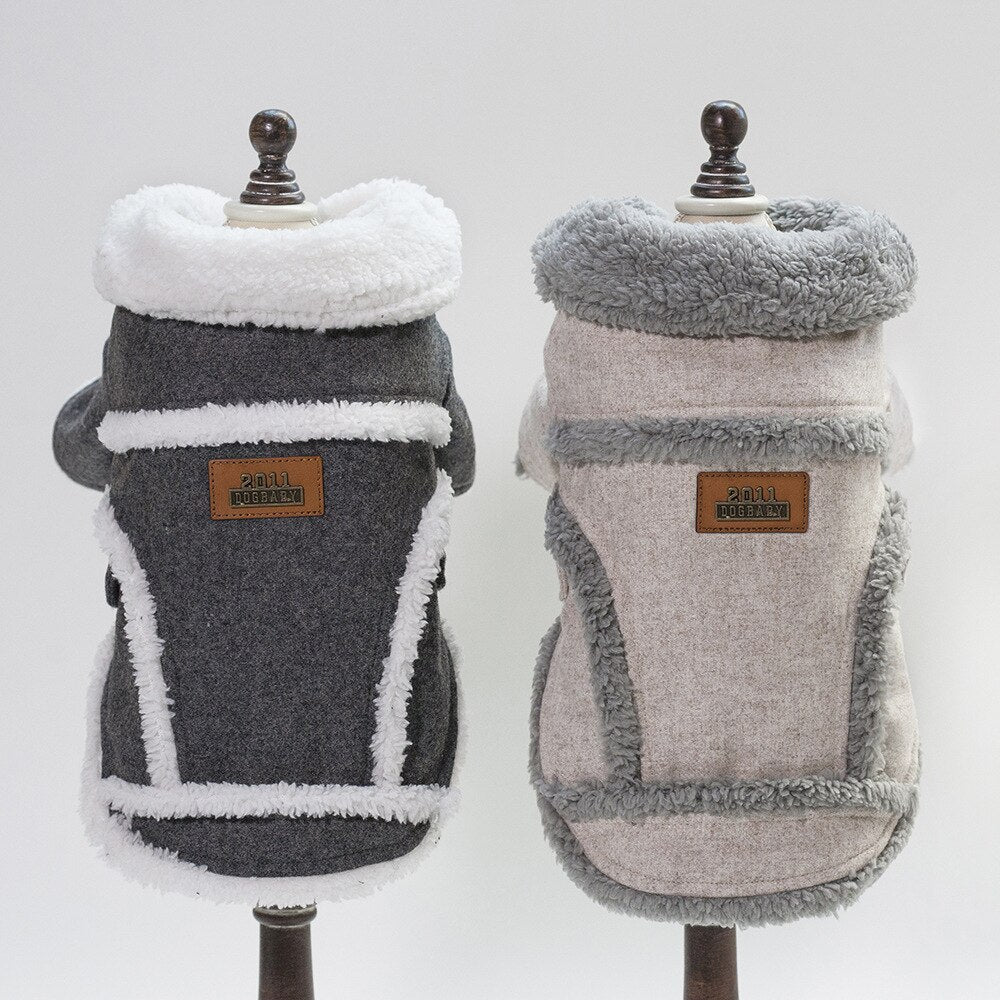 Dog Clothes Winter Pet Dog French Bulldog Jacket Thick Warm Dog Coat - Majestic Pet Kingdom