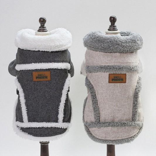 Dog Clothes Winter Pet Dog French Bulldog Jacket Thick Warm Dog Coat - Majestic Pet Kingdom