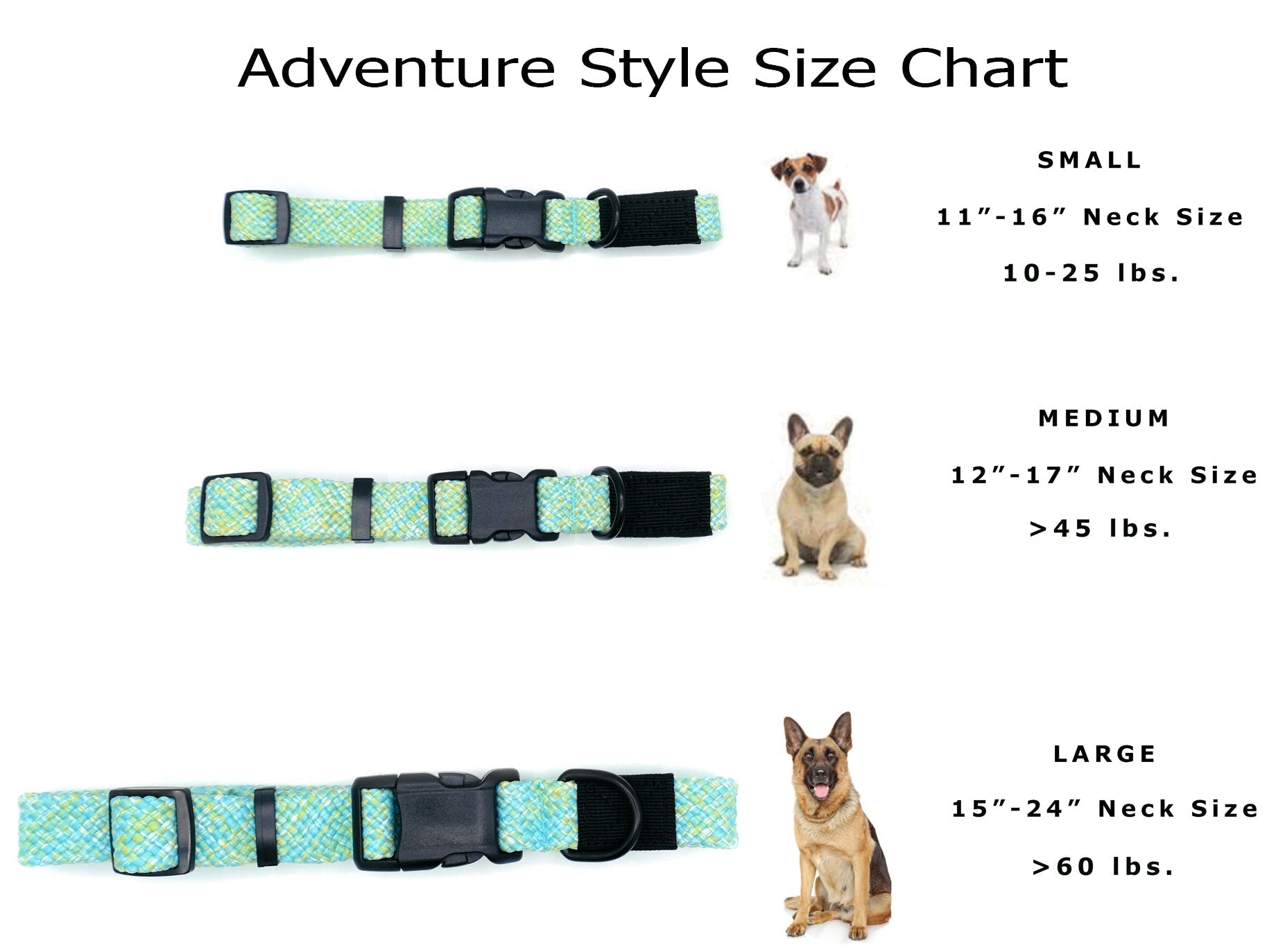 Dog Collar Mountain Climbing Rope Heavy-Duty Adjustable Band - Detail Angle 2 | Majestic Pet Kingdom
