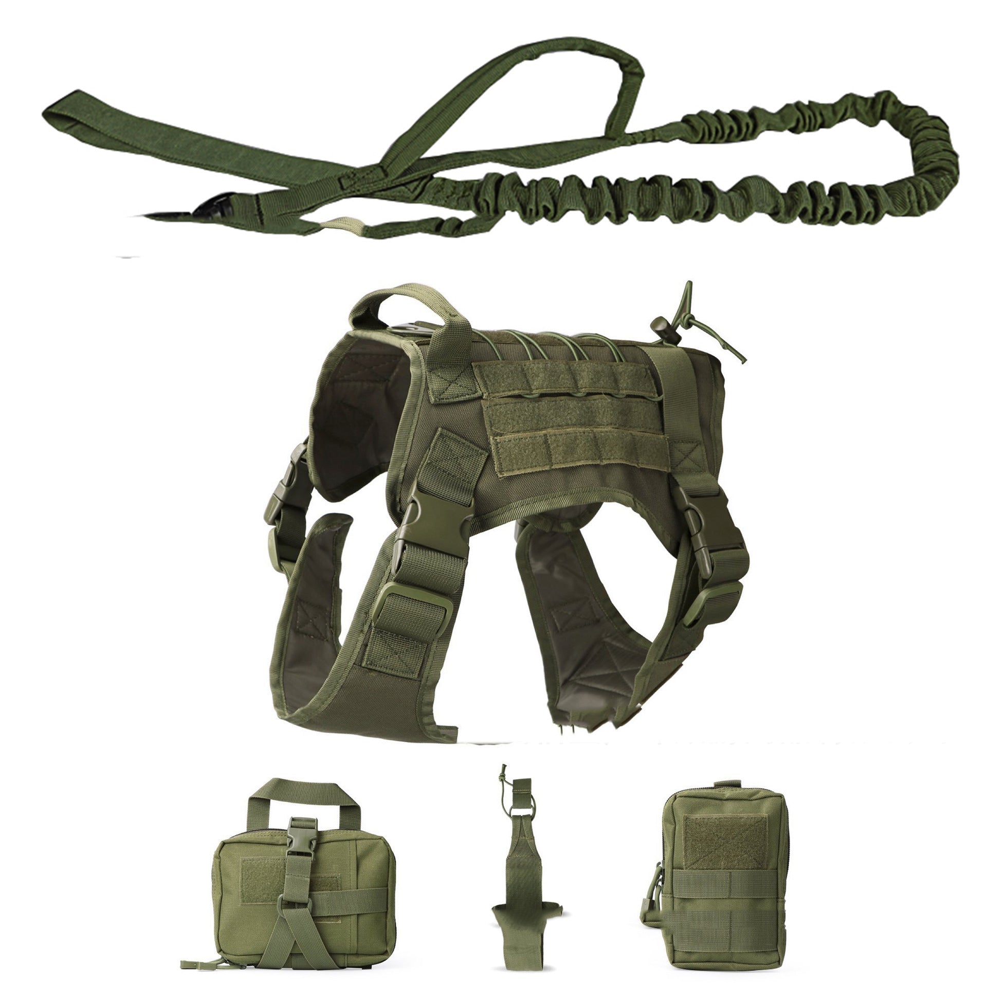 Outdoor Dog Vest Five Piece Suit Tactical Dog Clothing Dog Supplies | Majestic Pet Kingdom™