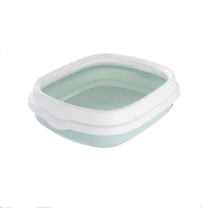 Cat Litter Box Semi-Enclosed Deodorant Pet Toilet Pan