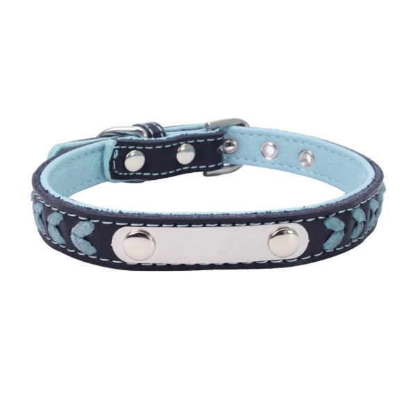 Stainless Steel Iron Dog Collar with Laser Lettering | Purrfect Pet Kingdom