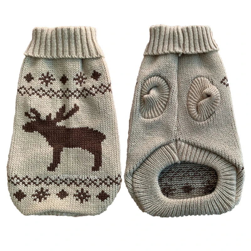 Knitted Dog Sweater: Warm Winter Fleece Pet Apparel - Majestic Pet Kingdom