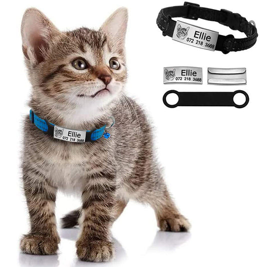 Dog Collar Bell Brand Pet Tag Lettering Photo Ergonomic Walking | Majestic Pet Kingdom™