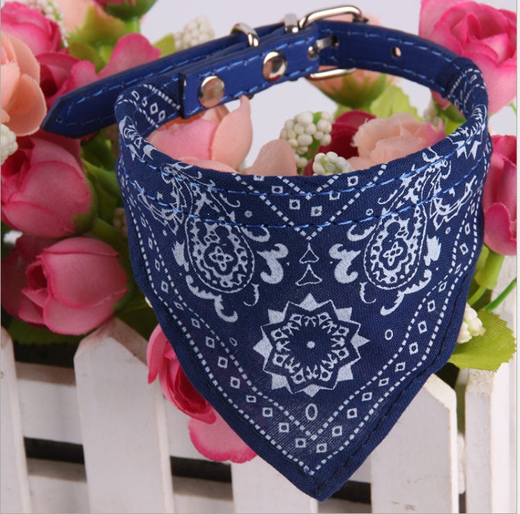 Soft Printed Triangle Dog & Cat Bandana Scarf