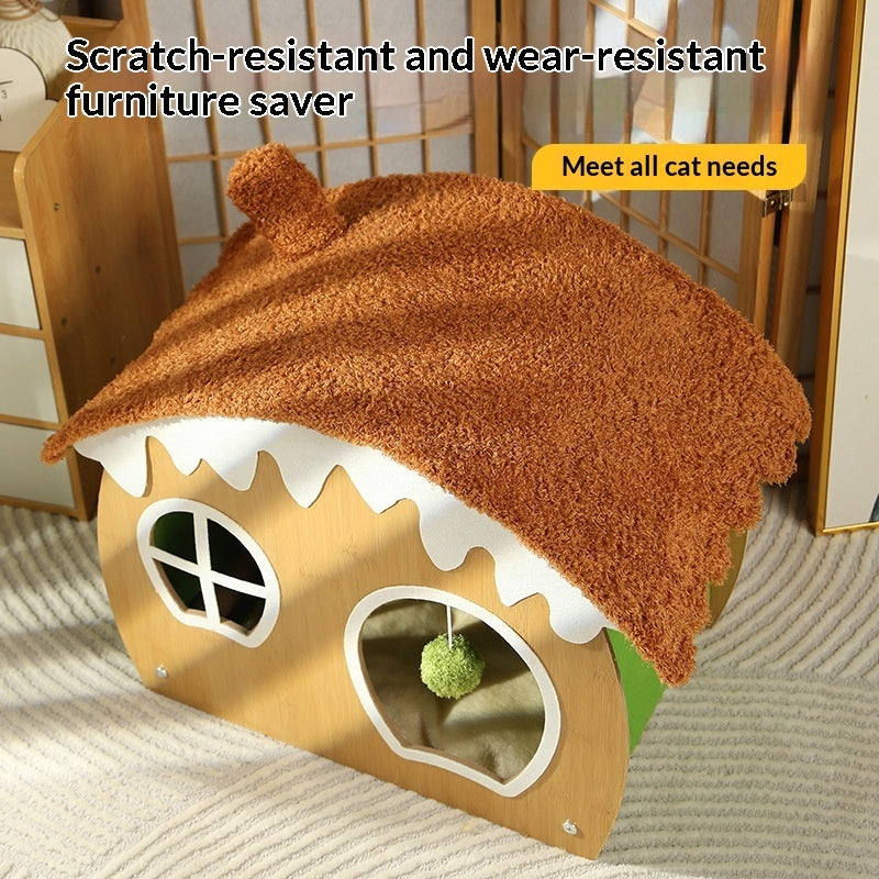 Winter Thickened Cat House Sponge Warm Pet Supplies