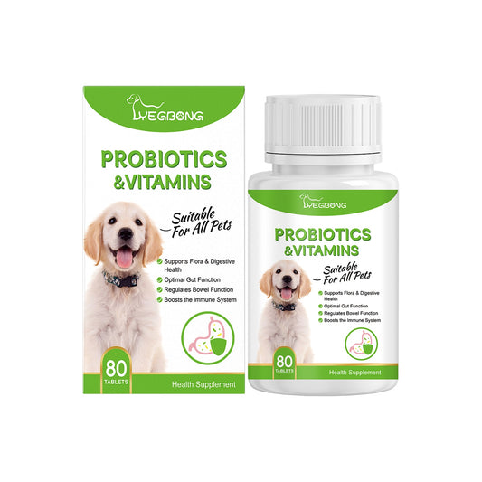 Pet Probiotic Tablets Improve Gut Health And Promote Nutritional Absorption Of Pet Care Supplements - Main Feature View | Majestic Pet Kingdom