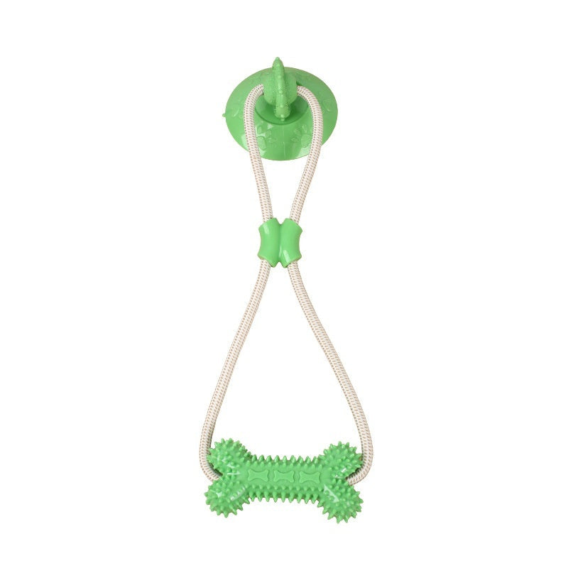 Suction-cup Pull-rope Teething Toy For Interactive Pet Play