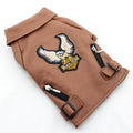 Pet Small Dog Sticker Embroidered Eagle Leather Jacket - Majestic Pet Kingdom