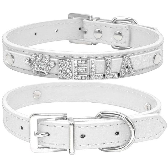 Personalized Cat Collar Rhinestone Puppy Small Dogs Collars.............
