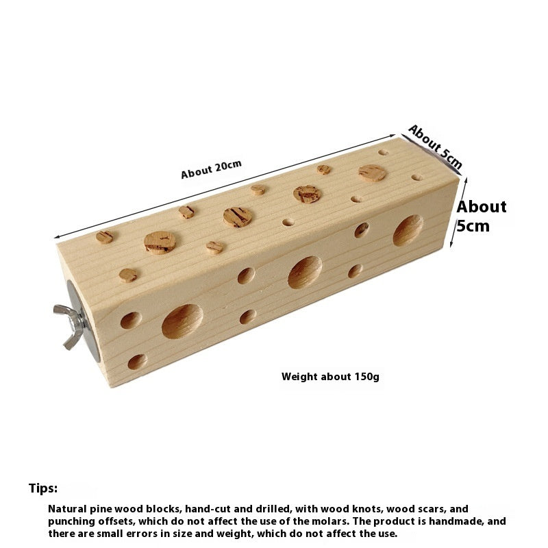 Parrot Educational Toy For Gnawing Wood