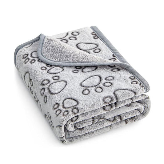 pet-blanket-warm-cut-flower-footprint-cover-blanket-cat-dog-mat-fleece-embossed-pet-blanket-luxury-view-1 | Majestic Pet Kingdom