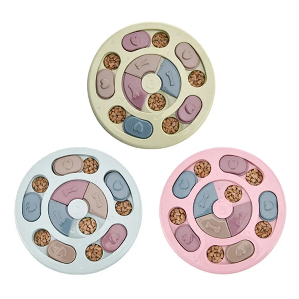 Dog Puzzle Toy Bowl: Interactive IQ Slow Feeder Game