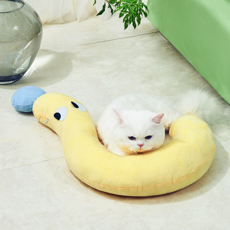 Cat Pillow Universal Four Seasons Pet Sleeping Dog Pillow Dog Cushion Summer Kennel Pad Pet Supplies - Majestic Pet Kingdom
