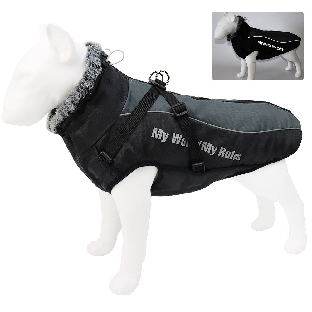 Warm Reflective Thickened Dog Coat Vest Jacket Apparel