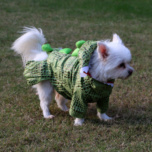 New Halloween Dog Crocodile Models Transforming Clothes Christmas Weird Pet Costumes Puppy Clothes - Main Feature View | Majestic Pet Kingdom