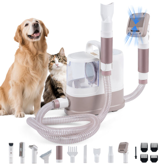 9-in-1 Dog Grooming Vacuum Kit with 3 Suction Modes | Purrfect Pet Kingdom