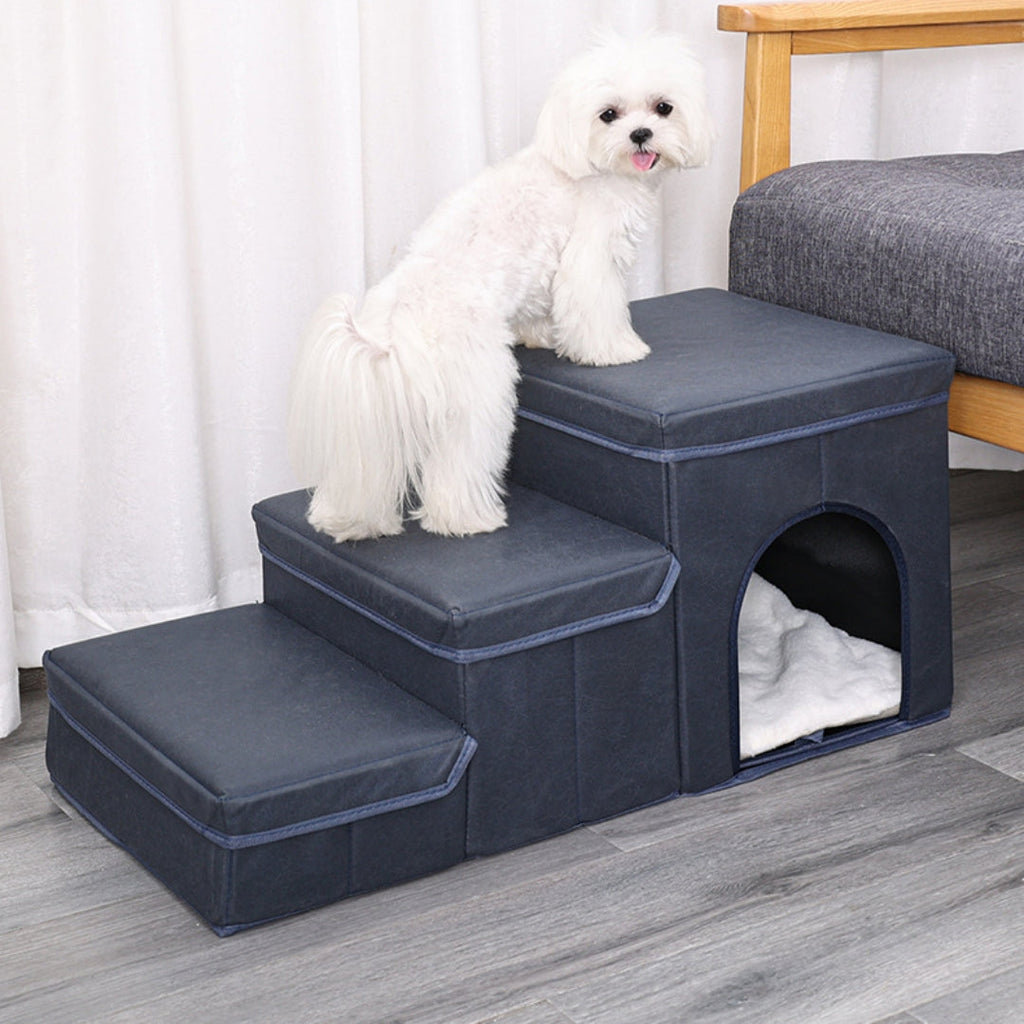 Multifunctional Pet Stairs Bed & Puppy Ladder