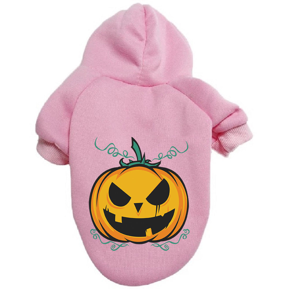 Dog Halloween Sweater Pumpkin Pattern Warm Knitted Pet Coat - Detail Angle 3 | Majestic Pet Kingdom