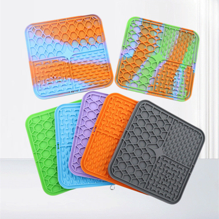 Silicone Pet Slow Food Tableware Bowl Suction Cup Dog Mat - Majestic Pet Kingdom