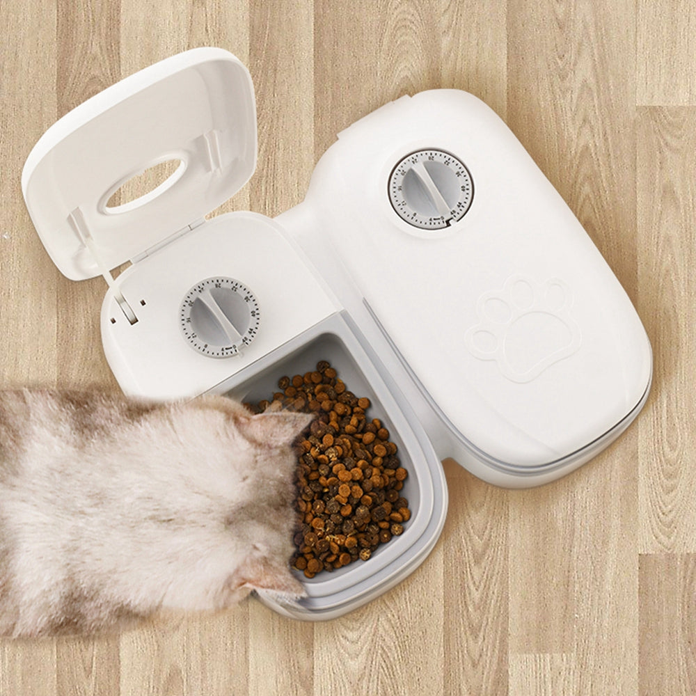 Automatic Pet Feeder Smart Food Dispenser For Cats Dogs Timer Stainless Steel Bowl Auto Dog Cat Pet Feeding Pets Supplies - Majestic Pet Kingdom
