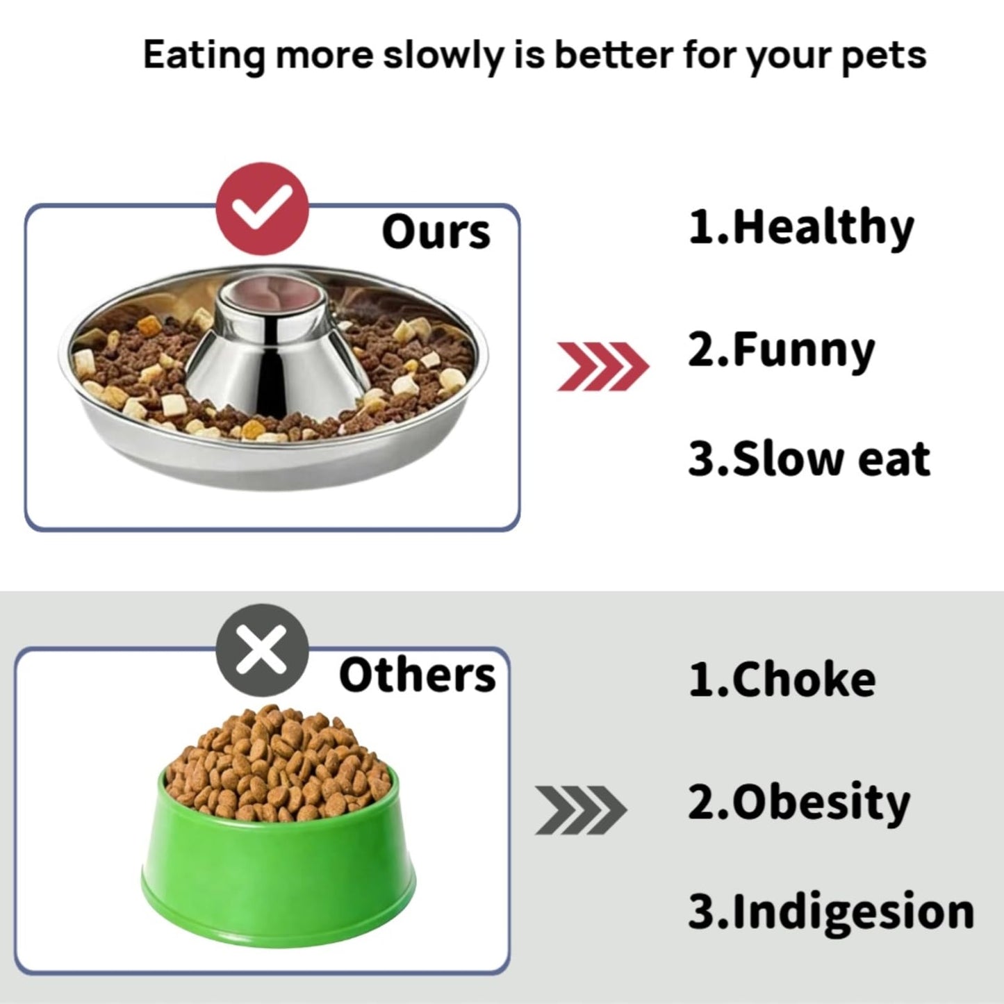 Dog Bowls Stainless Steel Puppy Weaning Whelping Feeding Pan - Detail Angle 4 | Majestic Pet Kingdom