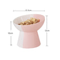Ceramic Pet Slant Mouth Dog And Cat Food Bowl Set - Majestic Pet Kingdom
