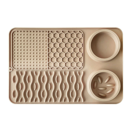 Dog Lick Mat Multi-Functional Silicone Non-Slip Food Plate Pad