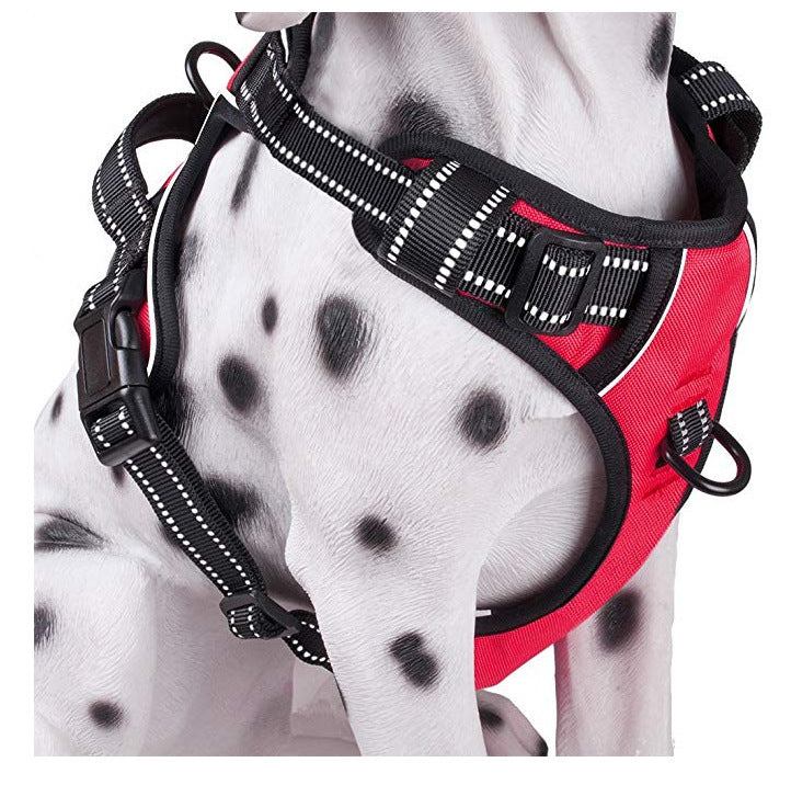 Dog Harness Reflective No-Pull Breathable Vest for Large Dogs - Detail Angle 5 | Majestic Pet Kingdom