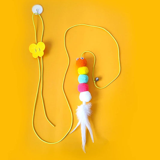 Cat Toys For Indoor Cats Interactive Cat Toys For Indoor Cats 200cm Hanging Cat Toy Self-Excited Retractable Nylon Stress Relief Cat Catnip Swing | Purrfect Pet Kingdom