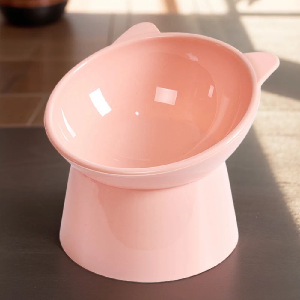Tilted Cat Food Bowl Elevated Cat Bowl Ergonomic Raised Cat Food Bowl Anti Vomiting Plastic Feeding Bowl Non Slip For Cats Dogs