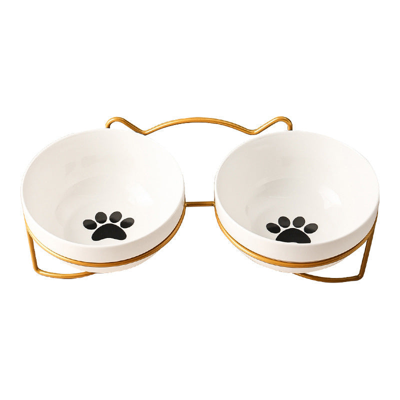 Ceramic Cat Bowl Food Basin Dog Drinking Water - Majestic Pet Kingdom