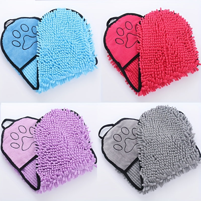 Microfiber Quick-Drying Pet Towel with Pockets - Majestic Pet Kingdom