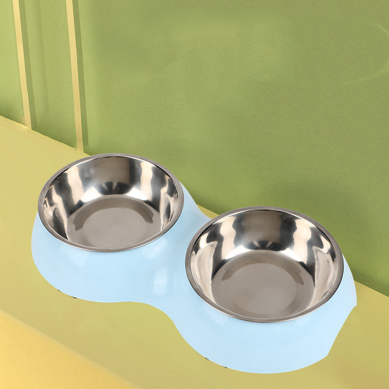 Round Two-in-one Pet Double Bowl Dual-use Cat Bowl