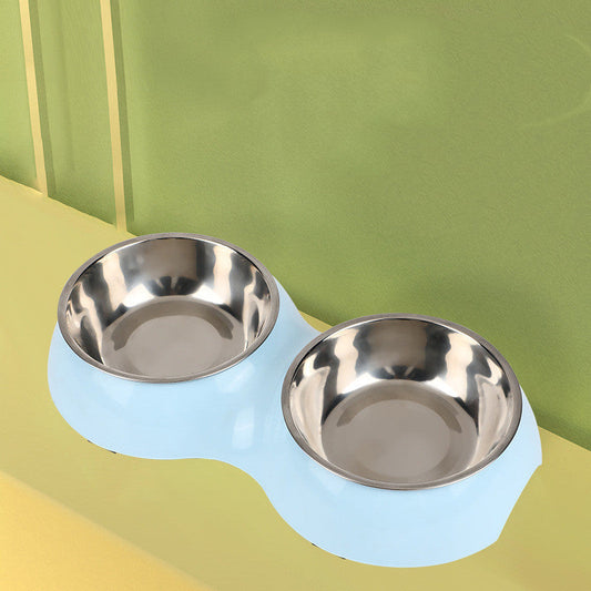 Round Two-in-one Pet Double Bowl Dual-use Cat Bowl