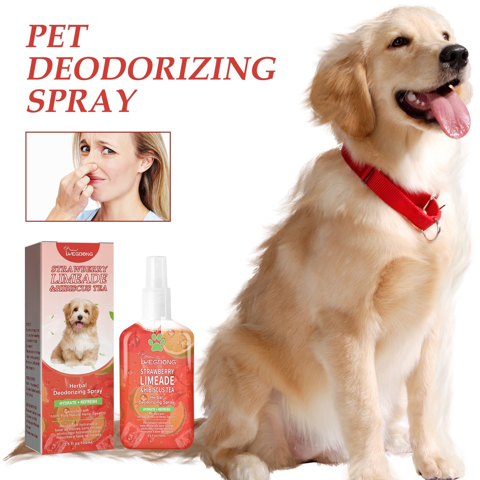 Pet Deodorant Spray: Indoor Cat & Dog Air Refreshing Spray