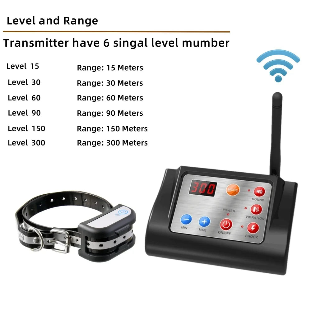 Dog Fence System 2 in 1 Wireless Remote Training Collar Kit