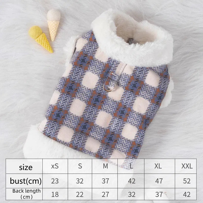 Dog Plush Vest: Warm Fleece Harness Sweater for Small Dogs - Majestic Pet Kingdom