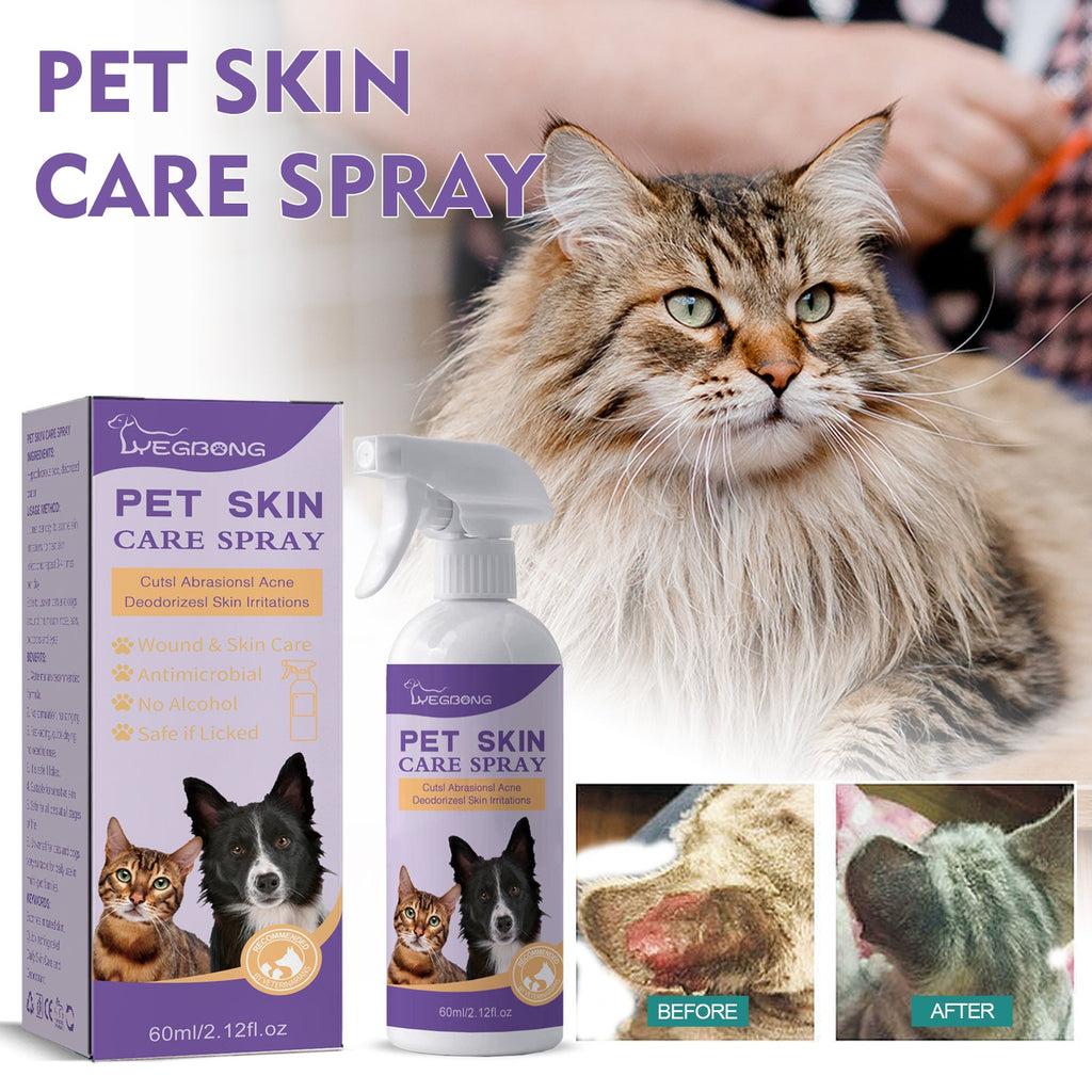 Pet Skin Relief Spray: Anti-Itch & Mite Cleaning Care - Majestic Pet Kingdom